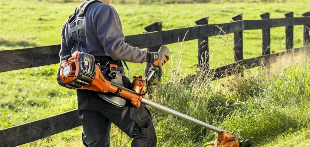 orange brush cutter